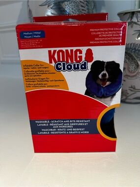 New Kong Cloud Inflatable Dog Collar - Blue
